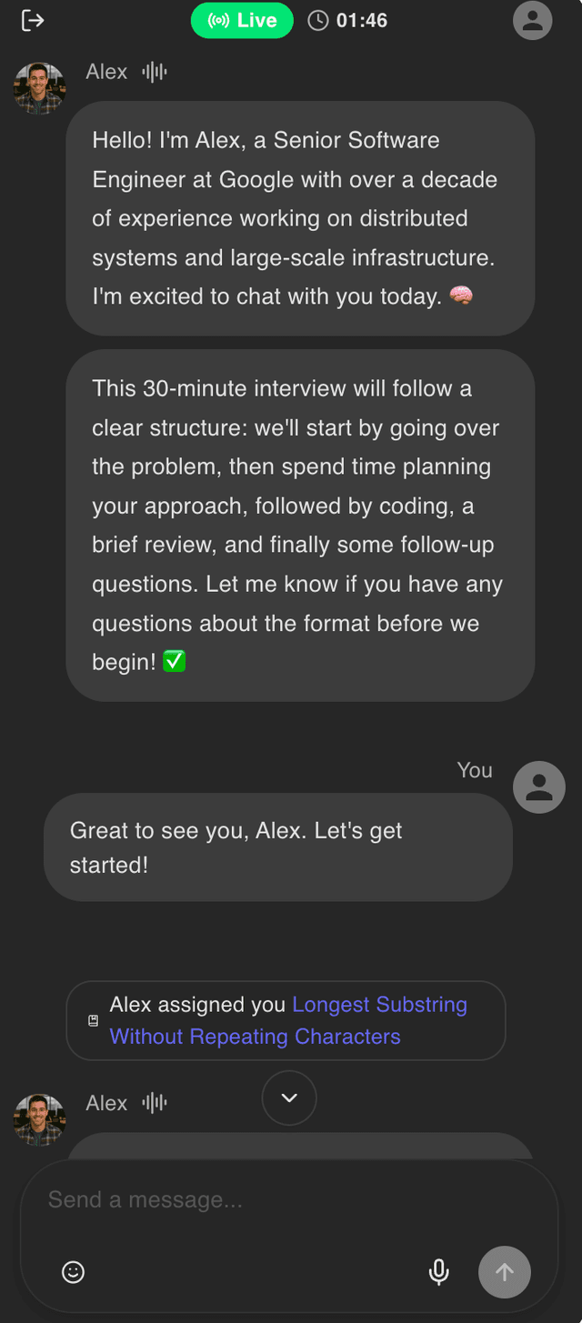 LeetCopilot Interview Mode in Action